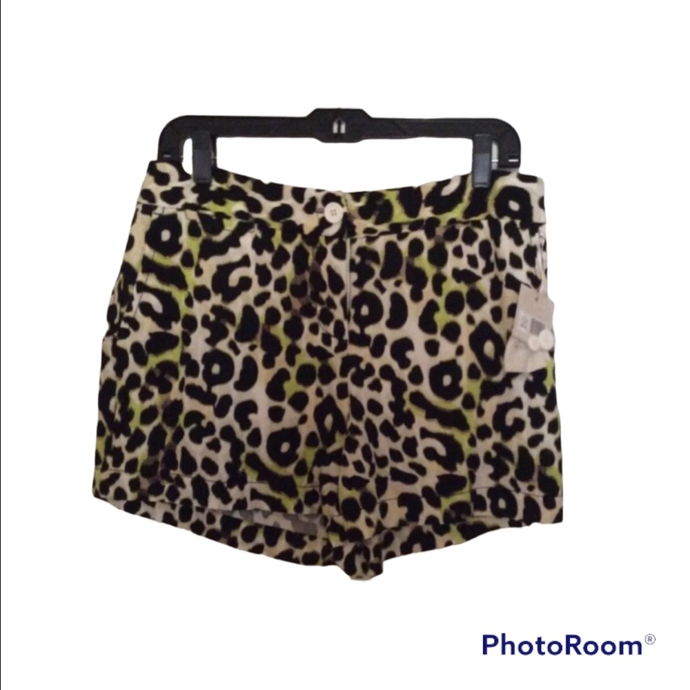 NWT Leopard shorts